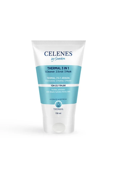 Celenes Thermal3&1Peeling-Temizleyici-Maske Tüm Cilt Tip 150 ml ürün görseli 1