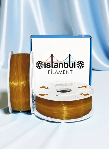 İSTANBUL FİLAMENT PLA PLUS TRANSPARAN SARI FİLAMENT 1 Kg  1,75mm. ürün görseli 1