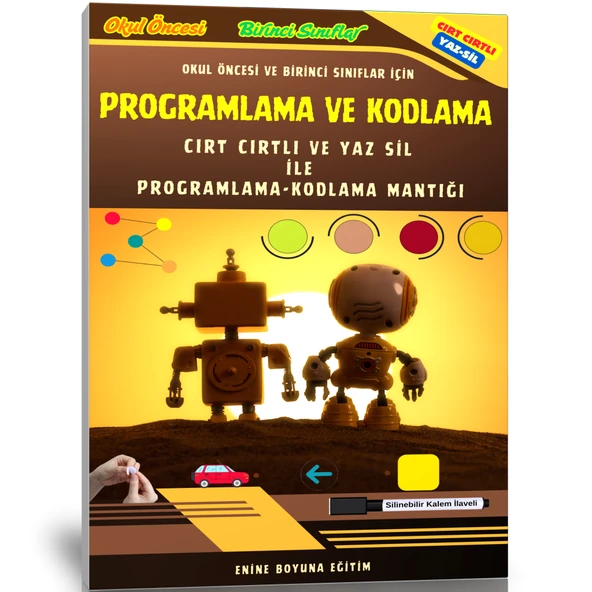 Okul Öncesi ve Birinci Sınıflar İçin Cırt Cırtlı Programlama ve Kodlama Mantığı ürün görseli 1