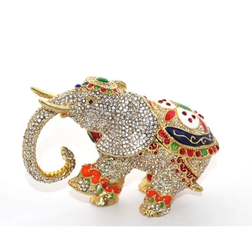 Periboia Swarovski Taşlı Tekli Fil Figürü Model 6 ürün görseli 1