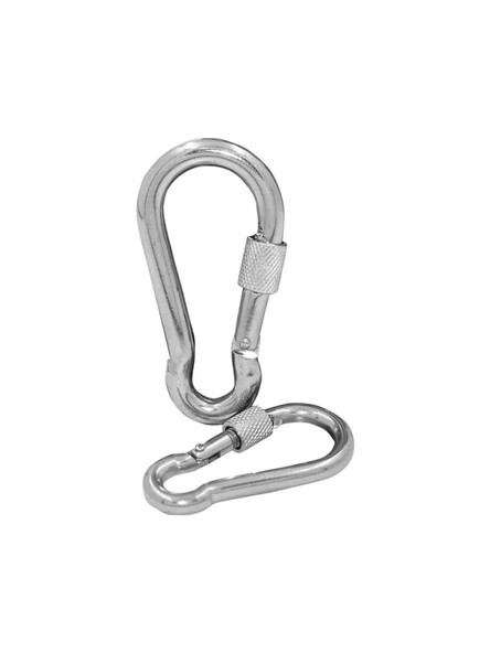 Periboia Karabina Kilitli Galvaniz Çelik 6x60 mm 2 Adet ürün görseli 1