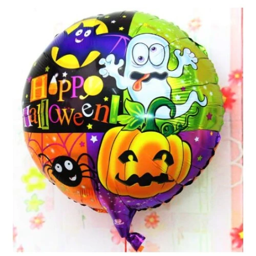 Periboia Halloween Örümcekli Kabaklı Folyo Balon 18 inç ürün görseli 1