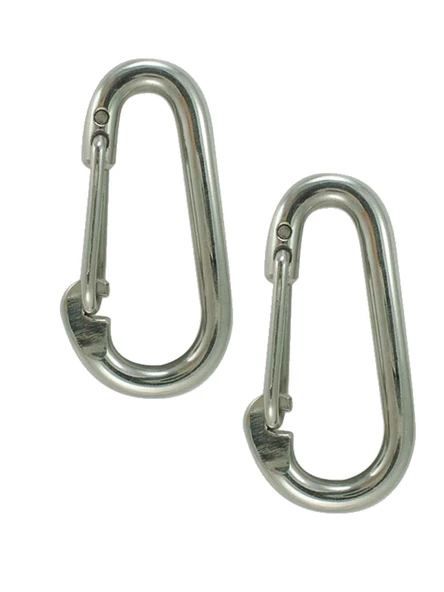 Periboia Baş Zincir Karabina Yaylı 5 mm Galvanizli 2 Adet ürün görseli 1