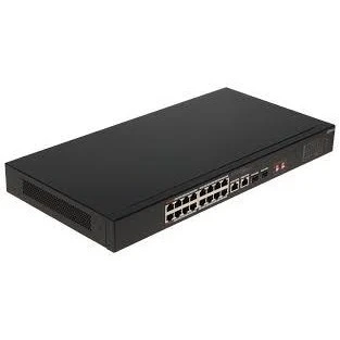 DAHUA 16port 135w FULL PoE S3218-16ET-135 GIGABIT 2X UPLINK-2X SFP Yönetilemez Switch ürün görseli 1