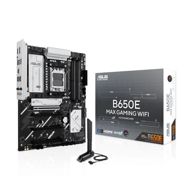 ASUS B650E MAX GAMING WIFI6E DDR5 HDMI-DP TYPE-C PCIE 5.0 AM5 ATX ürün görseli 1