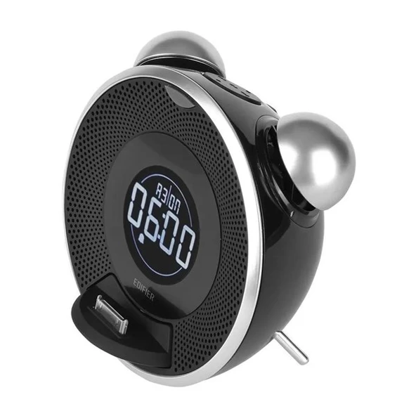 EDIFIER IF230B Tick Tock Dock 9W RMS iPod iPhone Uyumlu FM Radyolu Siyah Bluetooth Hoparlör ürün görseli 1