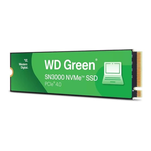 WD 1TB GREEN SN3000 WDS100T4G0E-00CPS0 5000-4200MB/s M2 NVME GEN4 DİSK ürün görseli 1