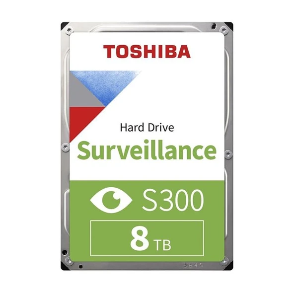 TOSHIBA 3.5" 8TB S300 PRO MD10ADA800V 7200 RPM 256MB SATA-3 Güvenlik Diski ürün görseli 1