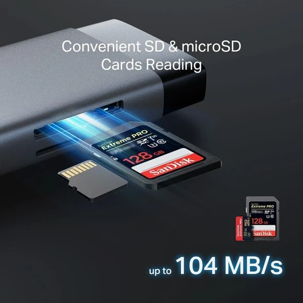 TP-LINK UH9120C 4K USB Type-C 9in1 Dock - Resim 8