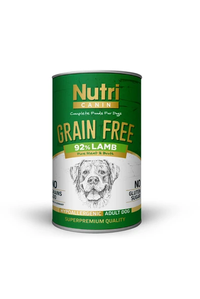 Nutri Canin Tahılsız Kuzulu Patatesli Yetişkin Köpek Konservesi 400 Gr ürün görseli 1