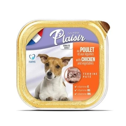 Plaisir Pate Ezme Tavuk Etli Yetişkin Köpek Konservesi 150 gr ürün görseli 1