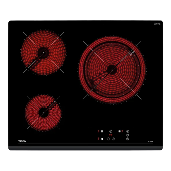 TEKA TZ 6317 SİYAH VİTROSERAMİK CAM 60 CM 3 GÖZLÜ ELEKTRİKLİ ANKASTRE OCAK ürün görseli 1