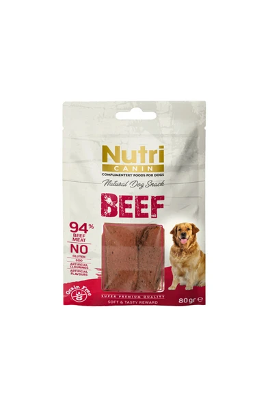Nutri Canin Sığır Etli Tahılsız Köpek Ödülü 80 Gr ürün görseli 1