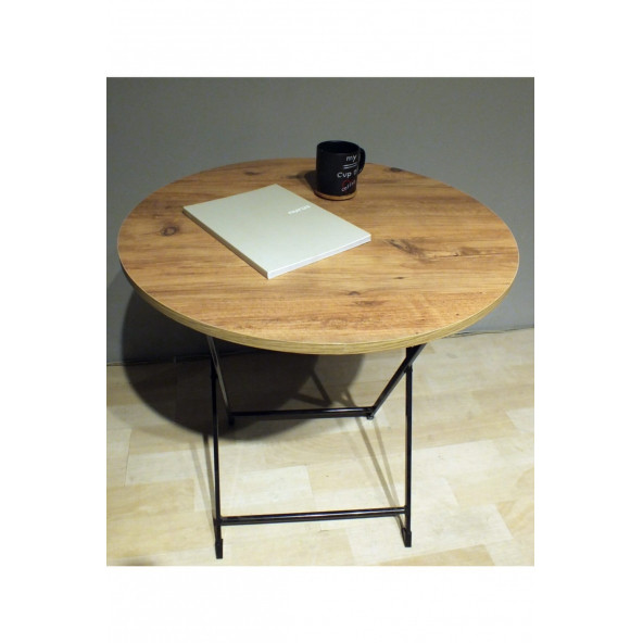 Mutfak Yuvarlak Bistro Çam Masa Sadeceonda - 70 cm ürün görseli 1