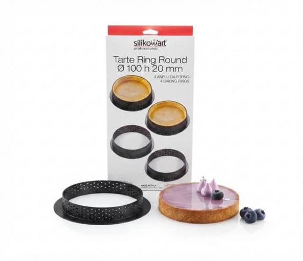 Silikomart Tarte Ring Round 100 h 20 mm Kek Kalıbı ürün görseli 1
