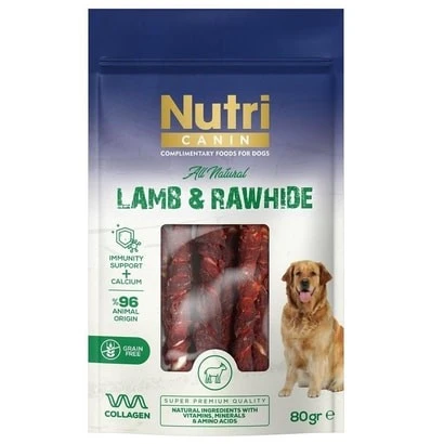 Nutri Canin Kuzu Etli Sargılı Kemik Köpek Ödülü Small 80 Gr ürün görseli 1