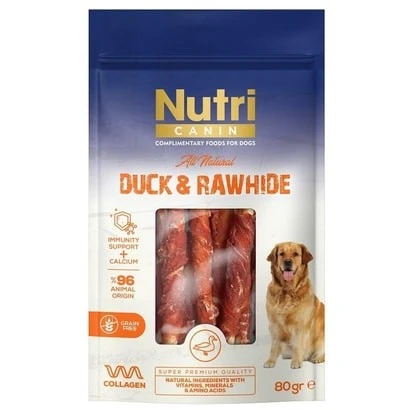 Nutri Canin Ördek Eti Sargılı Kemik Köpek Ödülü Small 80 Gr ürün görseli 1