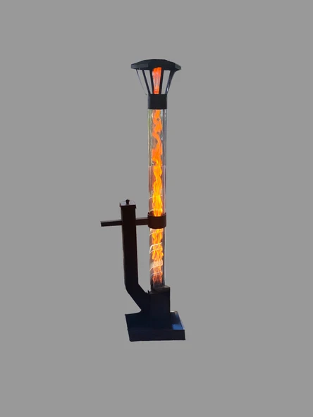DUMANSIZ FÜZE-ROKET SOBA - PELET SOBASI 120 CM CAM ürün görseli 1