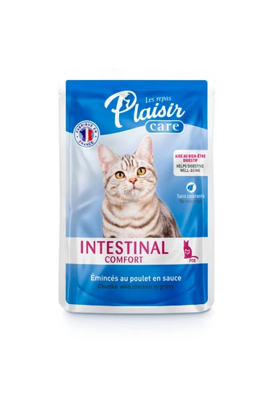 Plaisir Care Intestinal Comfort Pouch Tavuklu Yetişkin Kedi Konservesi 85 gr ürün görseli 1