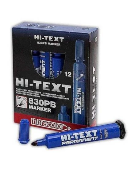 HI-TEXT PERMANENT MARKER YUV MAVI 12LI (830PBM) ürün görseli 1