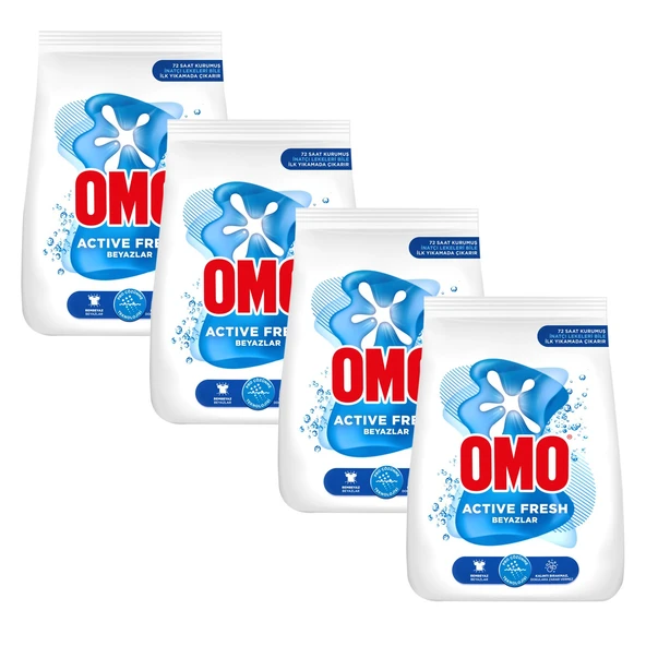 Omo Active Fresh Beyazlar 4 kg x 4 Adet ürün görseli 1