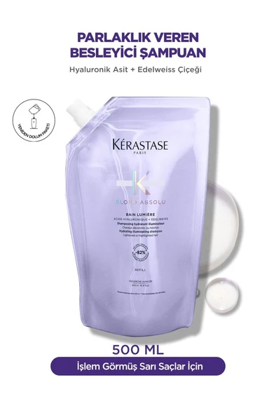 Kerastase Blond Absolu Bain Lumiere Işlem Görmüş Sarı Saçlar Için Parlaklık Veren Şampuan 500 ml ürün görseli 1