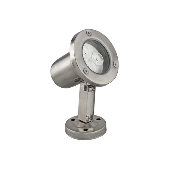 Havuz Led Armatür aplik su geçirmez açık alan aydınlatma ışık gösterisi sıva üstü krom kasa Doğal Beyaz 4000K A-KRM-1201 IP68 3W 12V ürün görseli 1