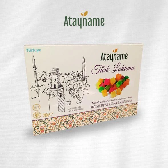 Atayname Karışık Meyve Aromalı Mini Lokum 300 G ürün görseli 1