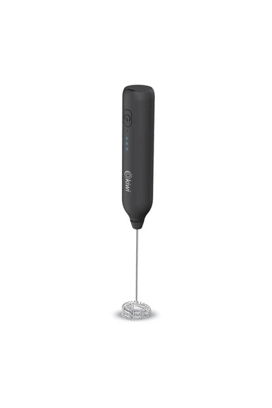 Kiwi Kcw-1223 Pratik Usb Şarjlı Süt Ve Kahve Köpürtücü Hız Ayarlı Siyah ürün görseli 1