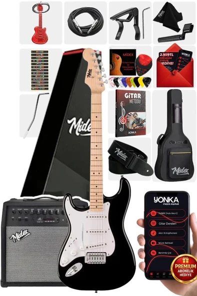 Midex RPH-31WB-50AMP Solak Elektro Gitar 50W Amfili Full Set ürün görseli 1