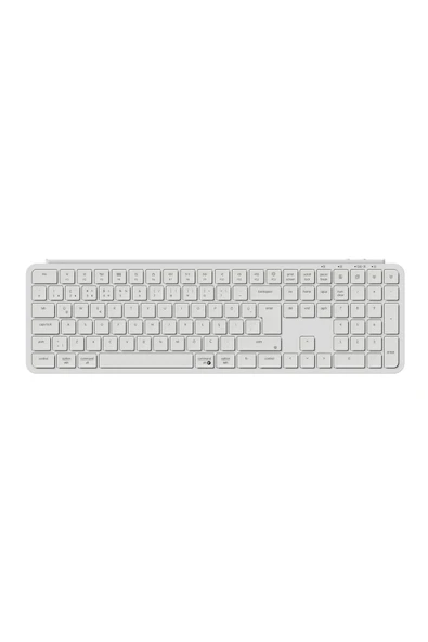 Keychron B6 Pro %100 Full Size Ultra-Slim 2.4 GHz Türkçe Kablosuz Beyaz Klavye ürün görseli 1