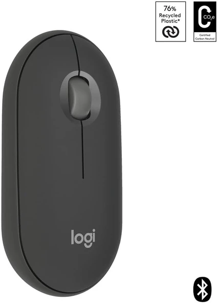 Logitech Pebble 2 M350S 910-007015 Siyah Sessiz Optik Kablosuz Mouse ürün görseli 1