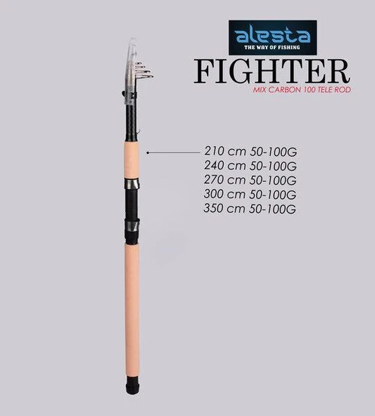 Alesta Fighter 3.50m 50-100g Mix Karbon Olta Kamışı ürün görseli 1