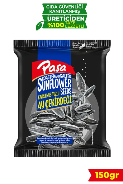 Paşa Kuruyemiş Kavrulmuş Tuzlu Siyah Ay Çekirdeği 150 gr ürün görseli 1