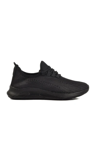 Siyah Triko Hafif Unisex Spor Ayakkabı ürün görseli 1