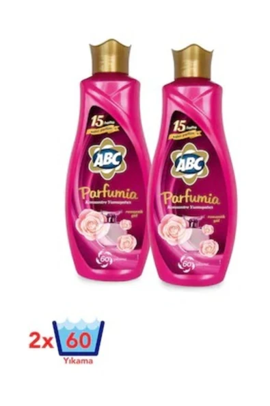ABC Parfumia Sıvı Konsantre Çamaşır Yumuşatıcısı 1440 ml x 2 Adet Romantik Gül ürün görseli 1