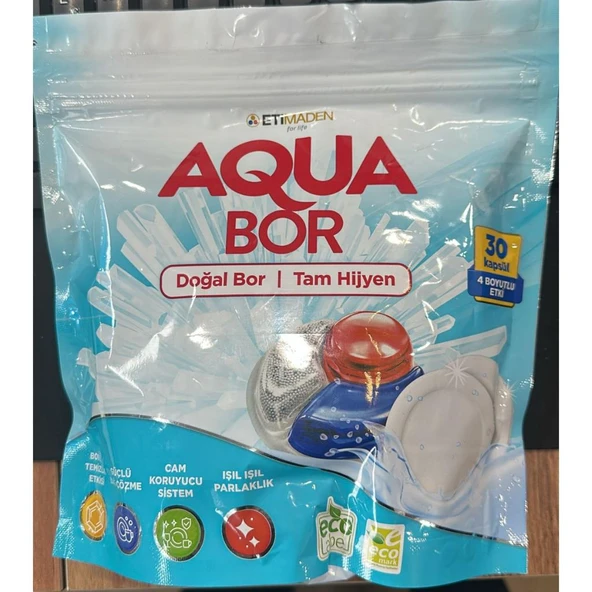 Aqua Bor Bulaşık makinesi Tableti 30 Lu ürün görseli 1