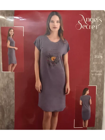 Angels Secret 21275 Kısa Kol Gecelik ürün görseli 1