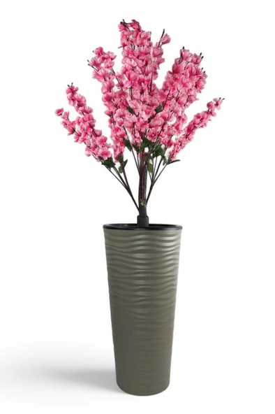 Nettenevime Yapay Ağaç Pembe Bahardalı Ağacı Dore Kumsal Vazoda 130cm Japon Kiraz Çiçeği ürün görseli 1