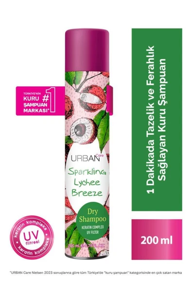 Urban Sparkling Lychee Breezee Hacimlendirici Kuru Şampuan ürün görseli 1