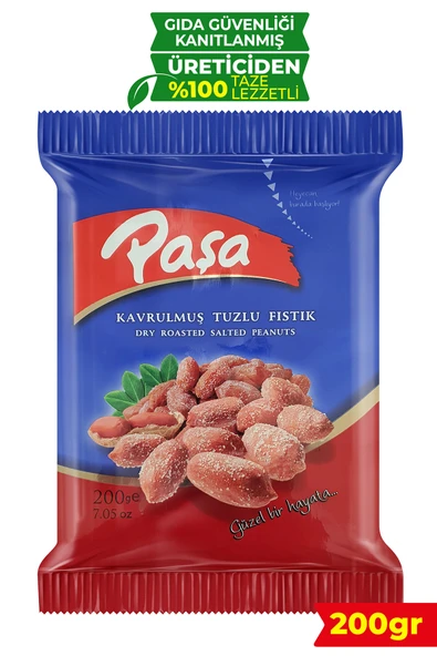 Paşa Kuruyemiş Kavrulmuş Tuzlu Fıstık 200 gr ürün görseli 1
