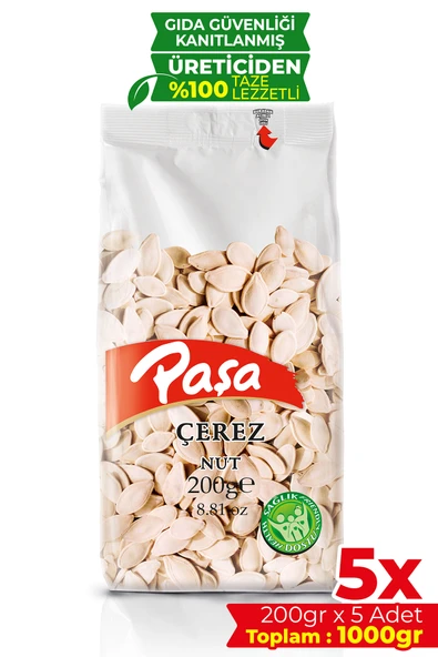 Paşa Kuruyemiş Kavrulmuş Kabak Çekirdeği 200 gr X 5 Adet (1 kg) ürün görseli 1