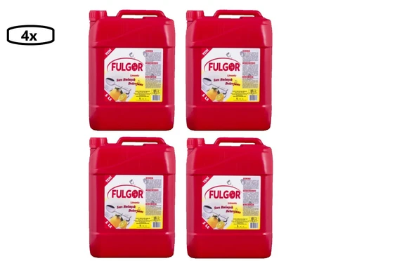 Fulgor Limonlu Sıvı Bulaşık Deterjanı 5 Lt x 4 Adet ürün görseli 1