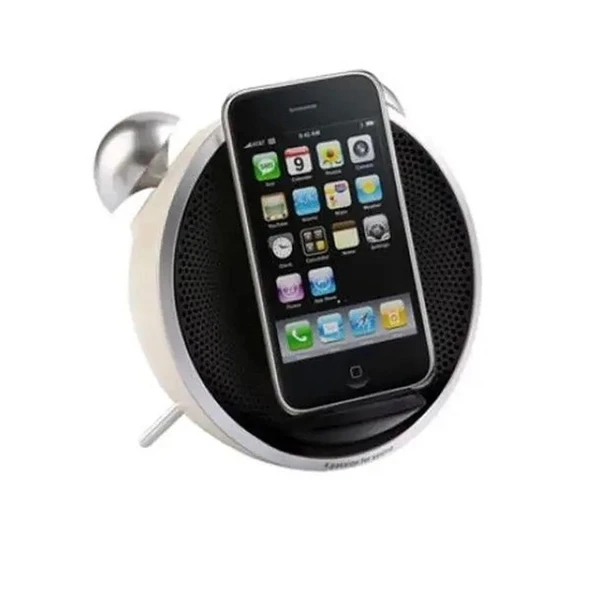 EDIFIER IF230W Tick Tock Dock 9W RMS iPod iPhone Uyumlu FM Radyolu Beyaz Bluetooth Hoparlör ürün görseli 1