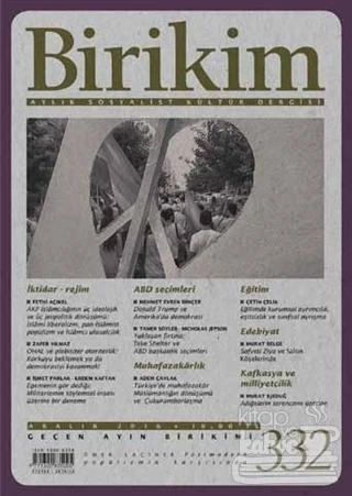 Birikim 332 Aralık 2016 ürün görseli 1
