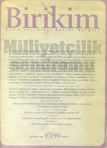 Birikim 45 46 Ocak Şubat 1992 ürün görseli 1