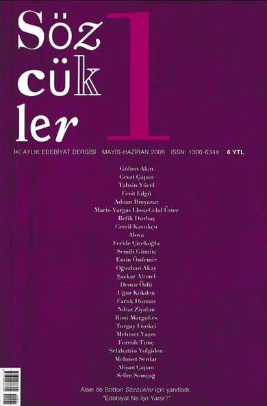 Sözcükler 1 Mayıs Haziran 2006 ürün görseli 1