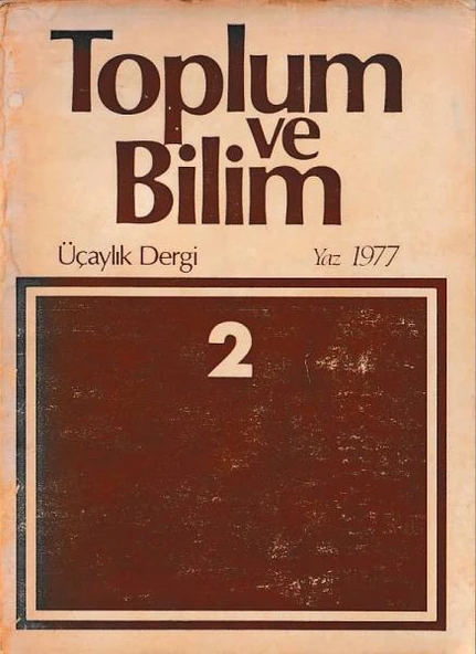 Toplum ve Bilim 2 Yaz 1977 ürün görseli 1