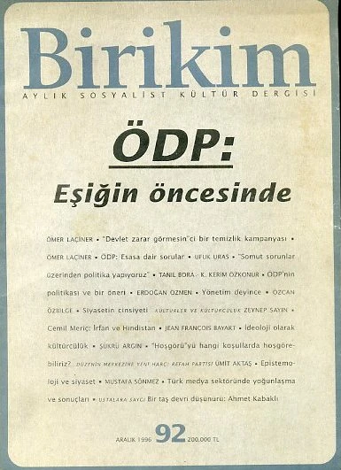 Birikim 92 Aralık 1996 ürün görseli 1