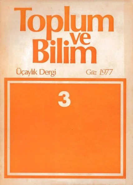 Toplum ve Bilim 3 Güz 1977 ürün görseli 1